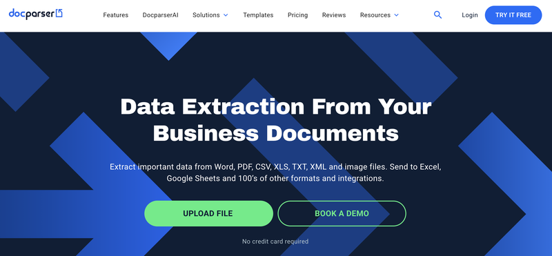 Docparser: extract data from PDF invoices automatically and rename files via Zapier or Make integrations